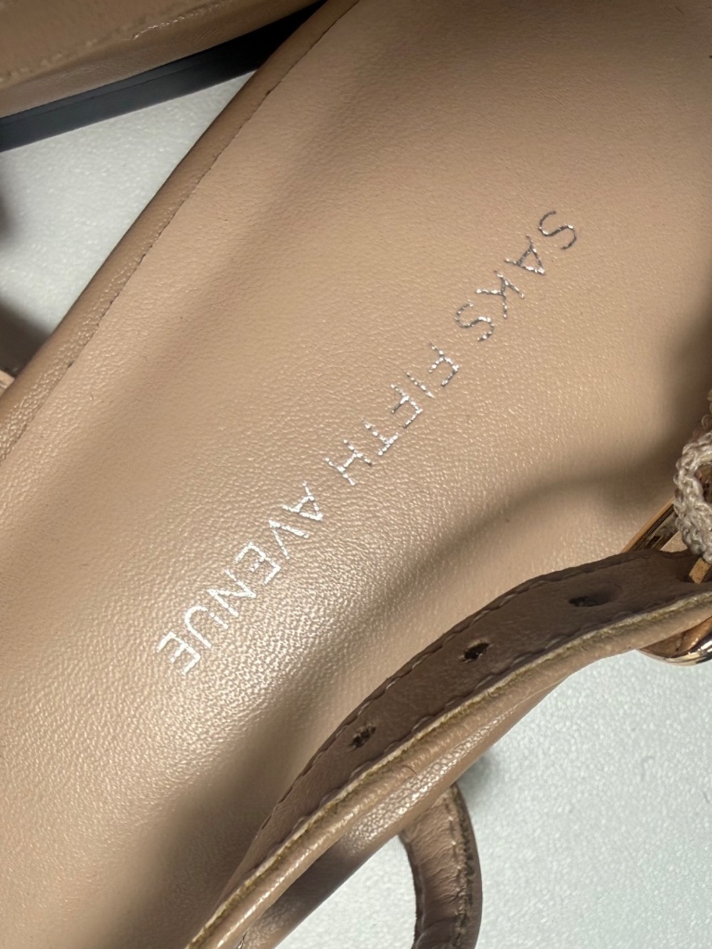 Saks fifth Avenue Leather Colorblock Pattern Slingback Flats - Picture 7 of 10